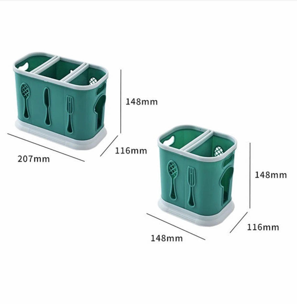 3 Compartment Large Capacity Lightweight Spoon And Chopsticks Holder, Multifunction Ventilation Safe Tableware Spoons Storage Holder, Plastic Chopsticks Cage Rack For Countertop 3 Compartment Large Capacity Lightweight Spoon And Chopsticks Holder, Multifunction Ventilation Safe Tableware Spoons Storage Holder, Plastic Chopsticks Cage Rack For Countertop
